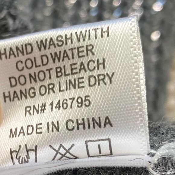 4SI3NNA Metallic Coated Grey Twist Back Sweater - Picture 5 of 6